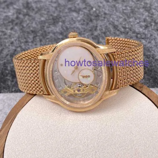 Heiße AP-Armbanduhr 77244OR.GG.1272OR.01 Millennium Series 18 Karat Roségold Frostgold Opalstein manuelle mechanische Damenuhr