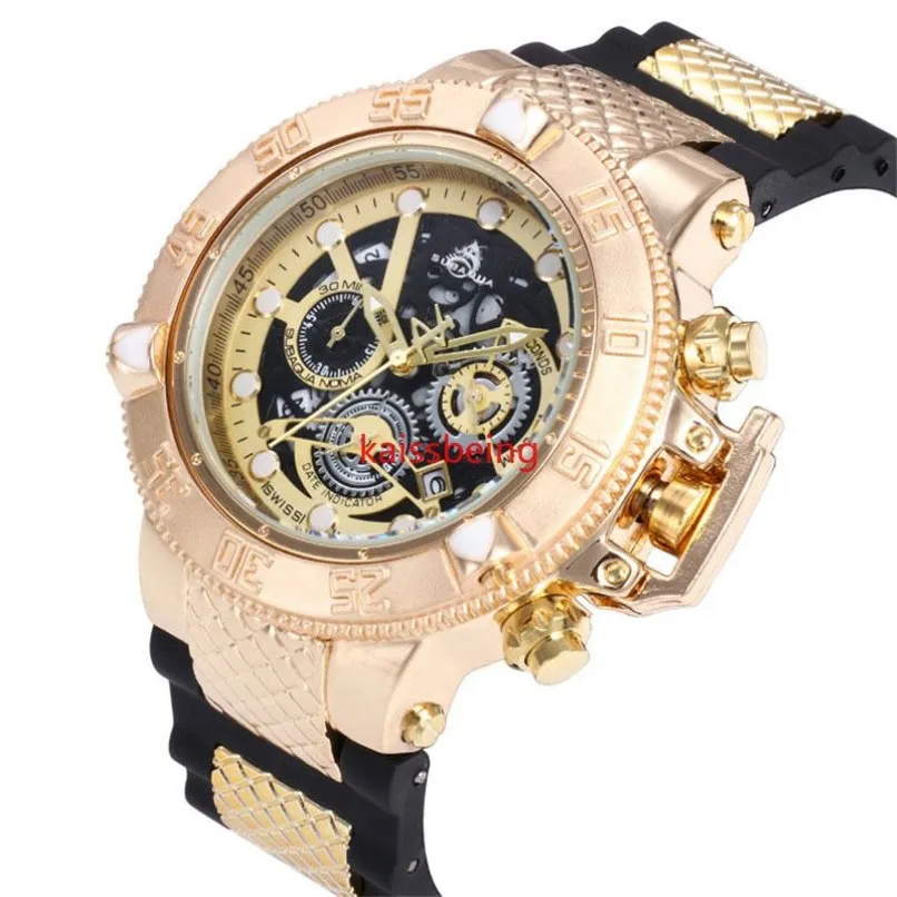 LAG TOPP KVALITET OBEEDEDED Reserve 100% Funktion All Work Wristwatch Analog Quartz Mens Fashion Business Watch Reloj Hombres321n