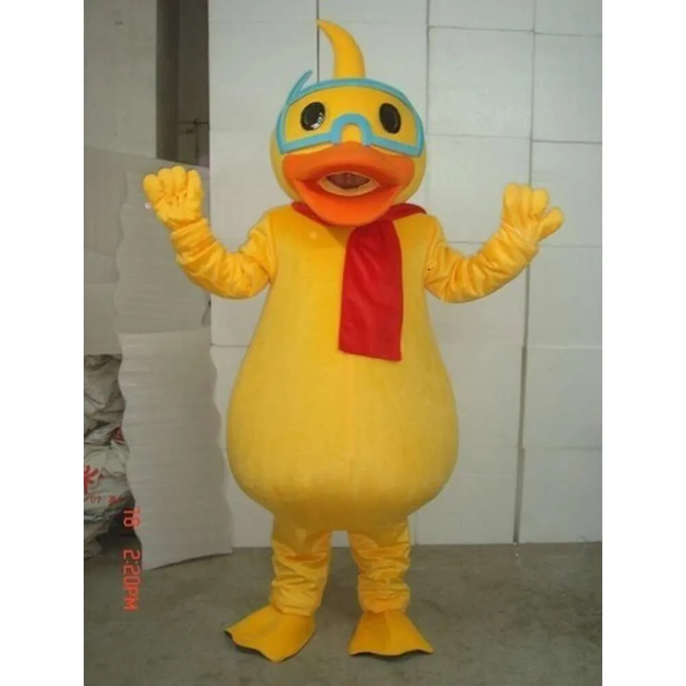 Costumes de mascotte en mousse, vêtements de canard amusants et mignons, en peluche de dessin animé, robe fantaisie de noël, Costume de mascotte d'halloween