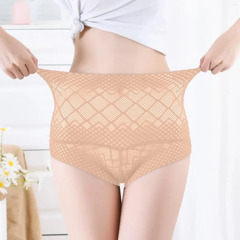 Kvinnors trosor spetsar fast färg hög elastisk tillbakadragare underkläder sexig ihålig hud uppfriskande kvinnors förpackning