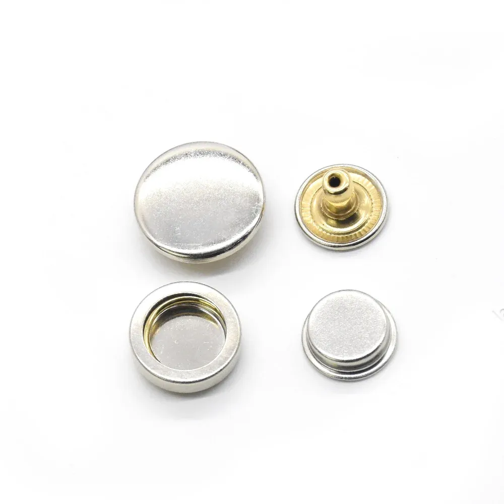 Accessoires 100set boutons-pression en laiton.accessoires pour vêtements outils de couture boutons-pression invisibles pour l'environnement boutons de veste de haute qualité