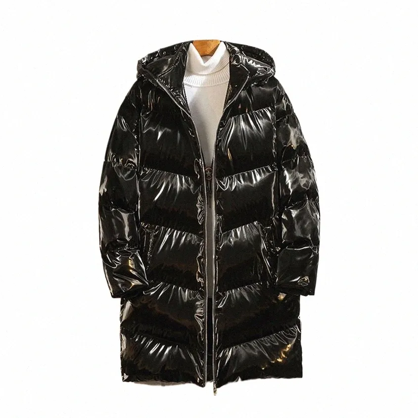 uomo inverno Lg Cott con cappuccio Fi 2023 stile coreano sciolto tinta unita spesso Plus Size giacche cappotto abbigliamento caldo V148 J4wh #