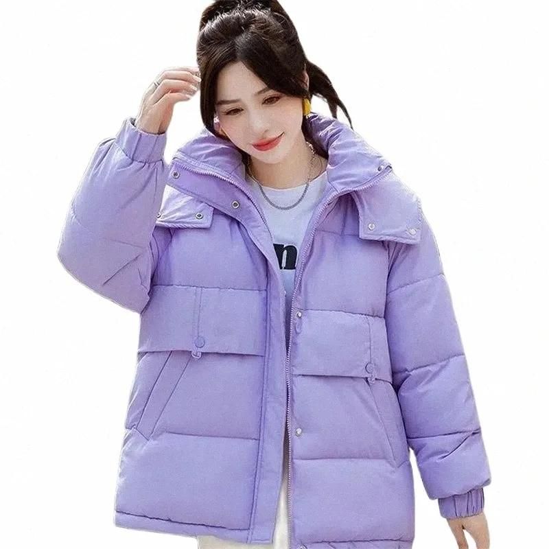 2022 novas mulheres cott acolchoado casaco pão roupas estudante jaqueta de inverno parker solto curto engrossado quente para baixo casaco 79bg #
