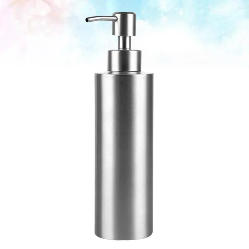 Flytande tvål dispenser hår schampo lotion förvaring flaska rostfritt stål tomma pressflaskor handtvätt vätskepump