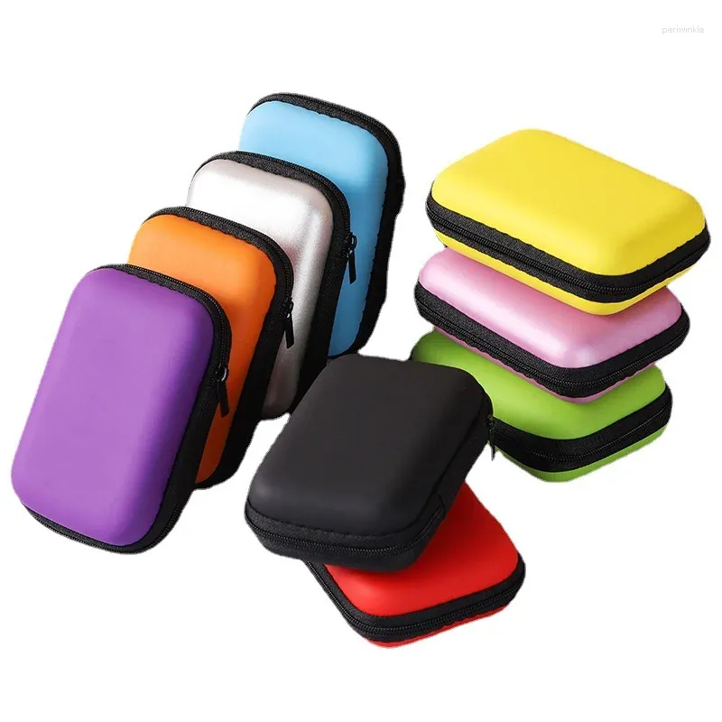 Bolsas de almacenamiento Mini bolsa para auriculares Caja protectora Estuche EVA Cargador digital Auriculares Cable de datos USB Organizador Bolsa de transporte