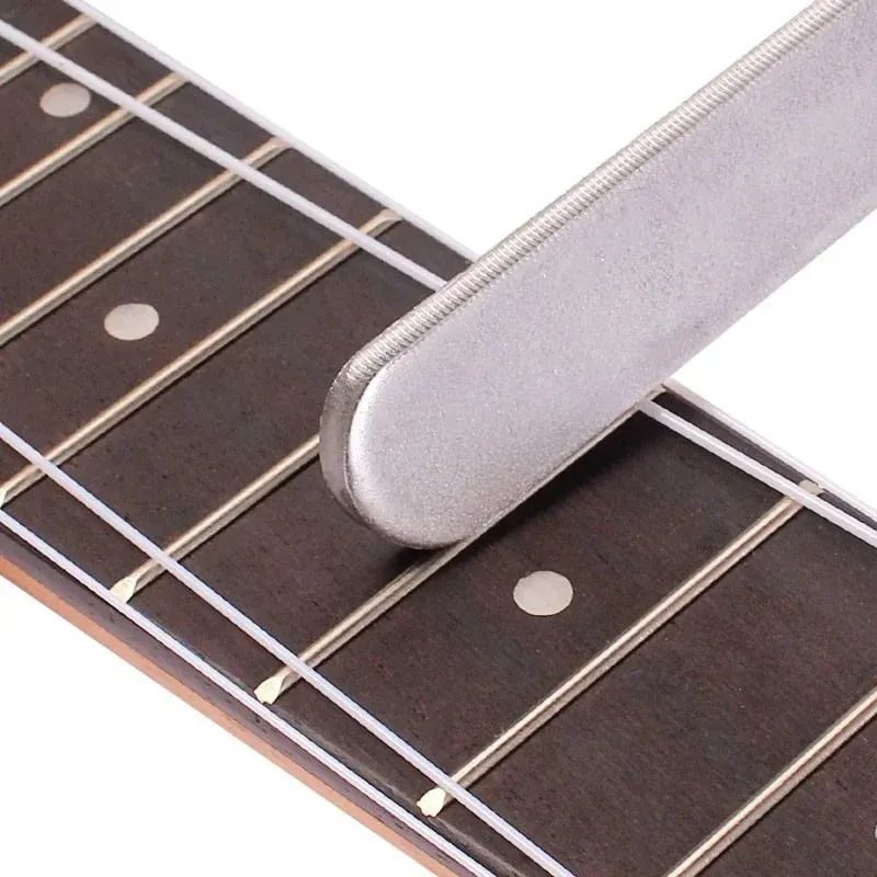 Ferramentas de guitarra arquivo de trastes de guitarra durável aço inoxidável pequena ferramenta de ponta dupla para reparação de guitarra