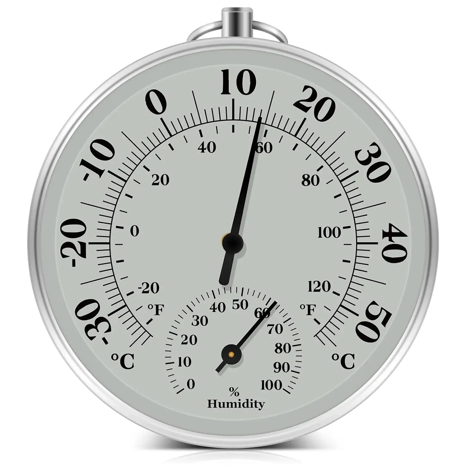 Meters 10CM binnenkamerthermometer met aluminium behuizing Buitenweerstation voor badkamer keuken auto wijnkast Batterijvrij