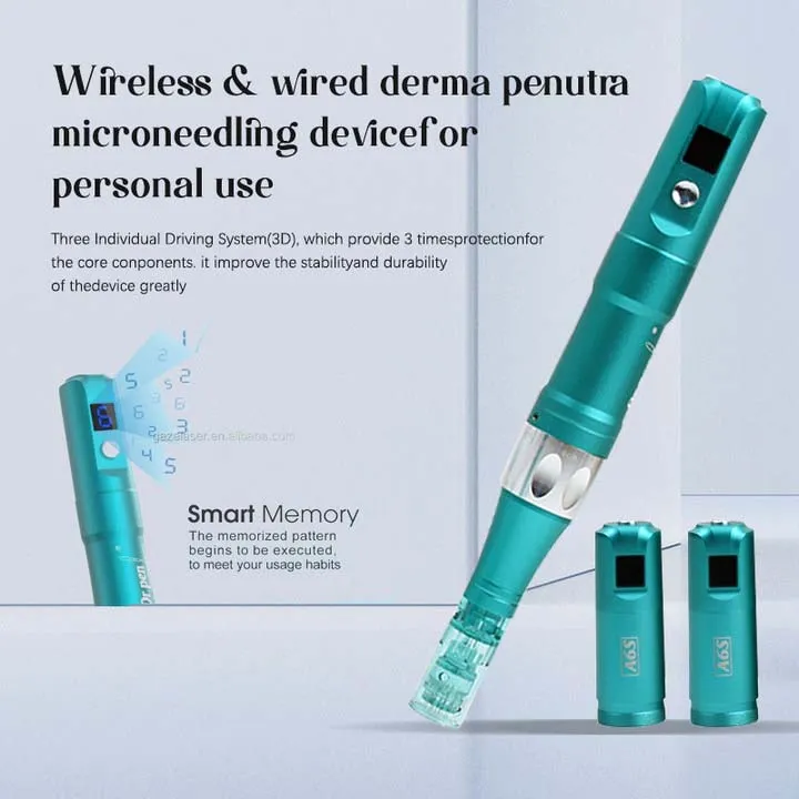 Dr.Pen A6S Professional Wireless Auto Microneedle Pen for Relief Stretch och Nutrition Input Anti-aging Justerbara nållängder Electric Dermapen Mesoterapi