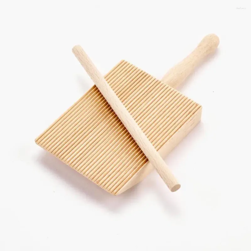 Herramientas de hornear Tablero de fideos Postres hechos a mano Mesa y paletas de mantequilla de madera para el hogar sin palos