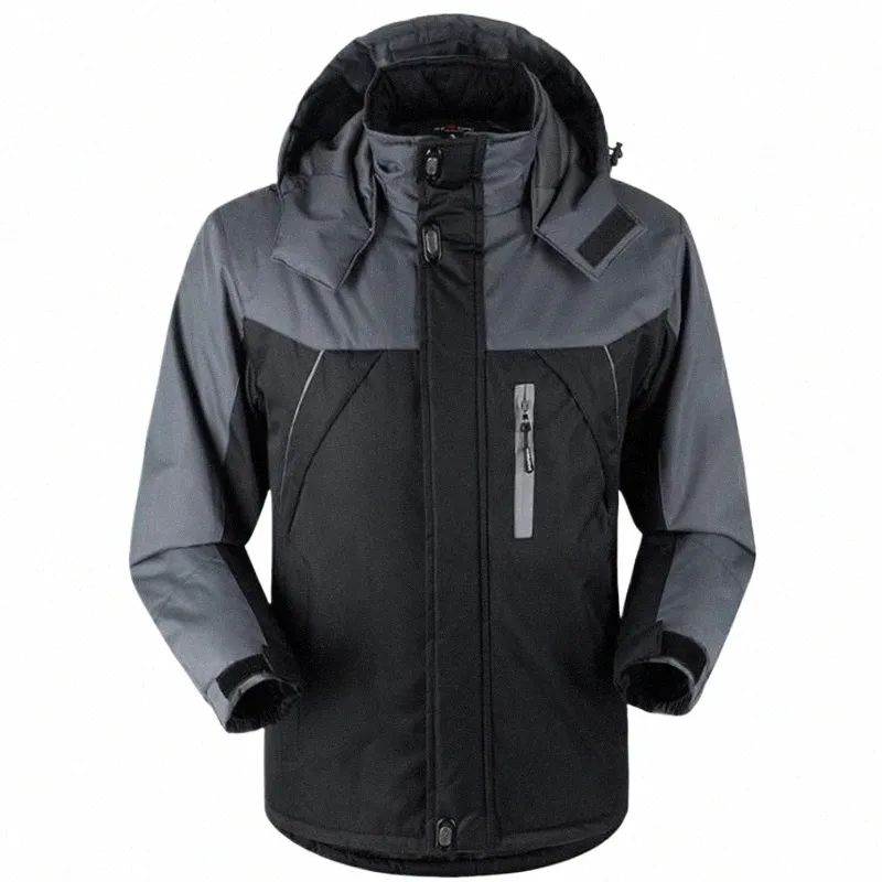 2023 Manteaux chauds pour hommes hiver épais vestes de neige imperméables à capuche Parkas hommes coupe-vent veste polaire pardessus coupe-vent décontracté 76rJ #