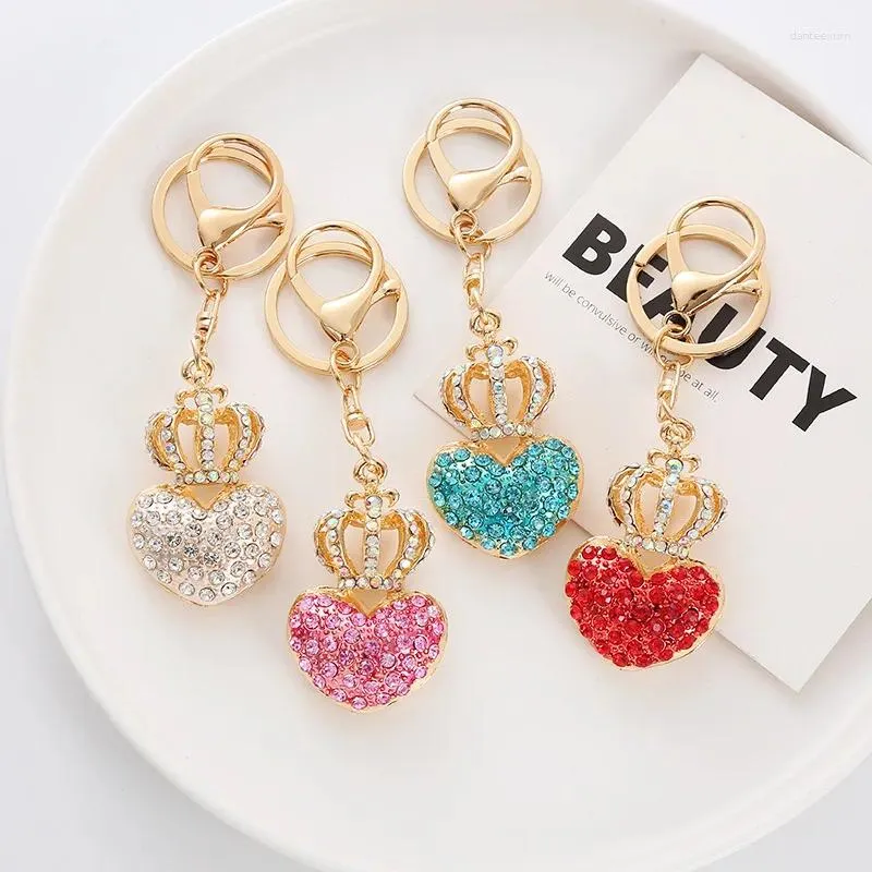 Keychains Keychain Usefull Crystal Crown.Keychain Sweater Chain Necklace.Car Pendant Backpack Clothing Accessory