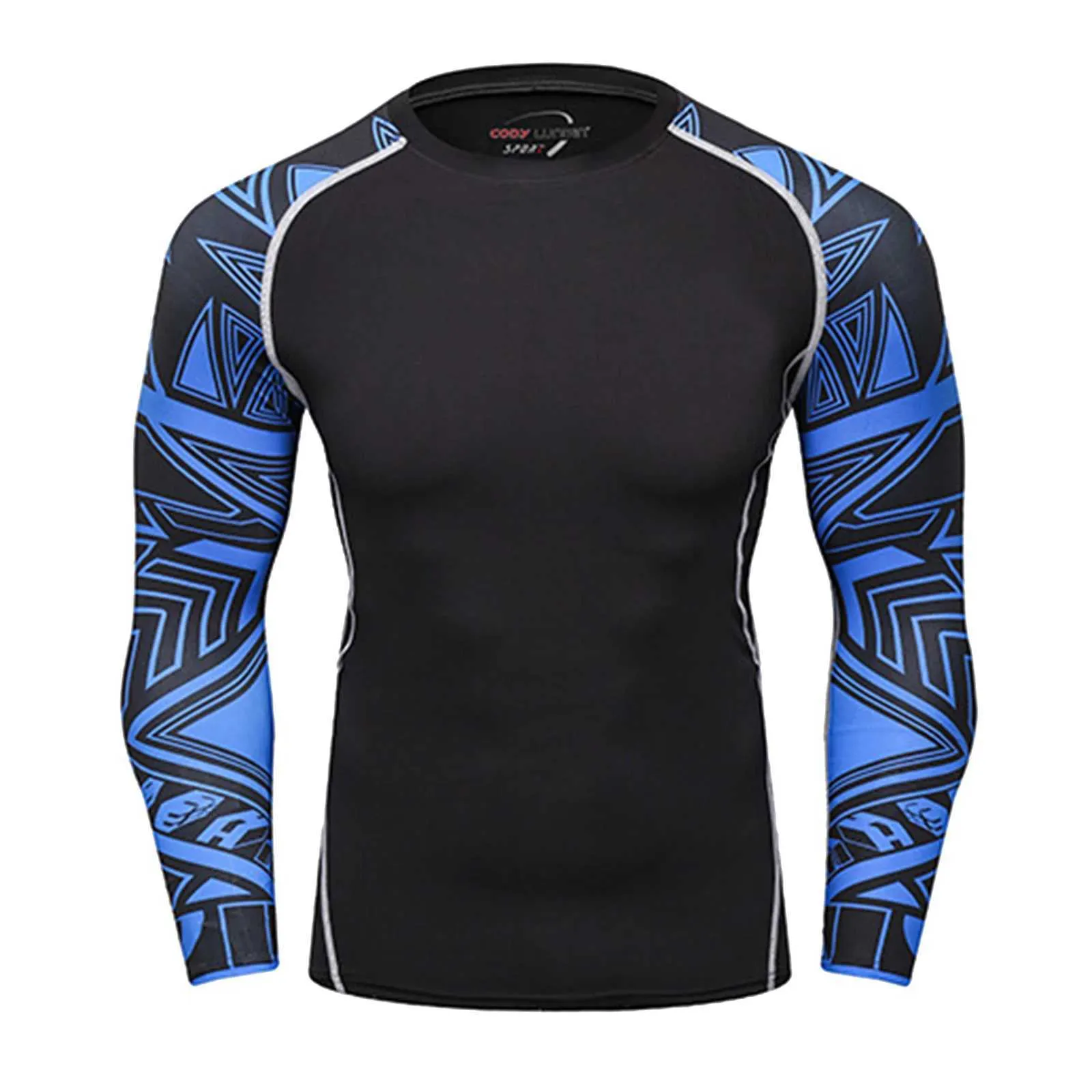 Men's Long Sleeve Compression Shirt - UPF 50+ Performance Baselayer & Rash Guard For Fitness