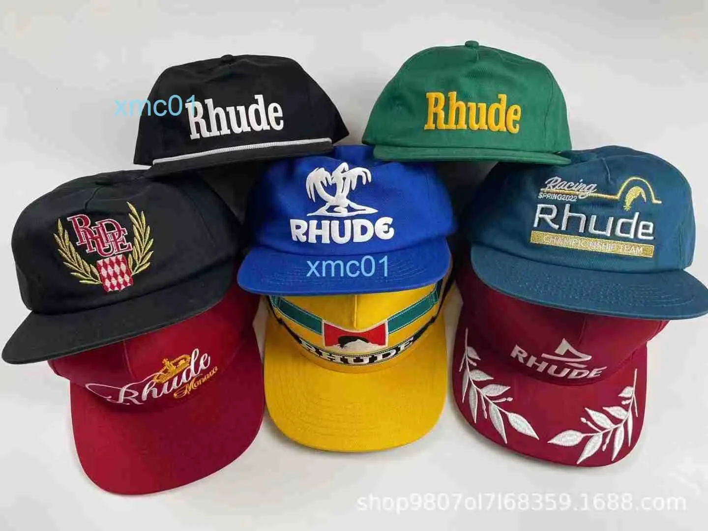 Amerikaanse Rhude Borduurmode Merk Zomer Nieuwe Zonnehoed Truck Cap Heren en Dames