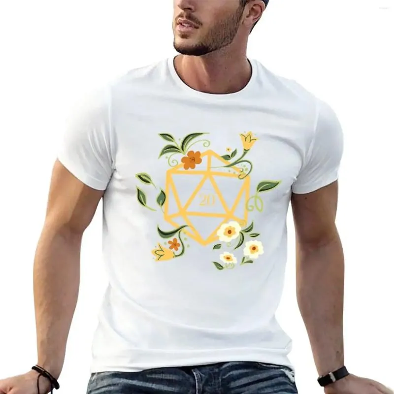 Polos para hombre Amantes de las plantas Polyhedral D20 Dice Tabletop RPG Camiseta clásica Camiseta de manga corta Diseño personalizado de sus propias camisetas blancas para hombre