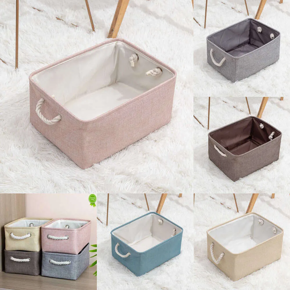 2024 Folding Storage Baskets Kids Toys Organizer With Handle Clothes Sundries Storage Box Bucket Cabinet Storage Bag Laundry Basket