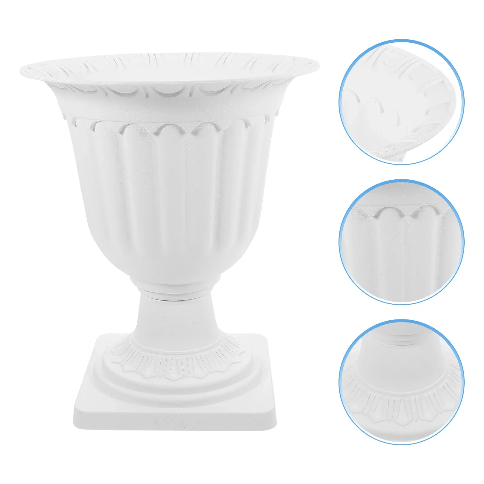 Jardinières Grand jardinière extérieure colonne romaine Pot de fleur en plastique Pots de pépinière Pot de fleurs décor de porche pots de fleurs blancs jardinières pour mariage