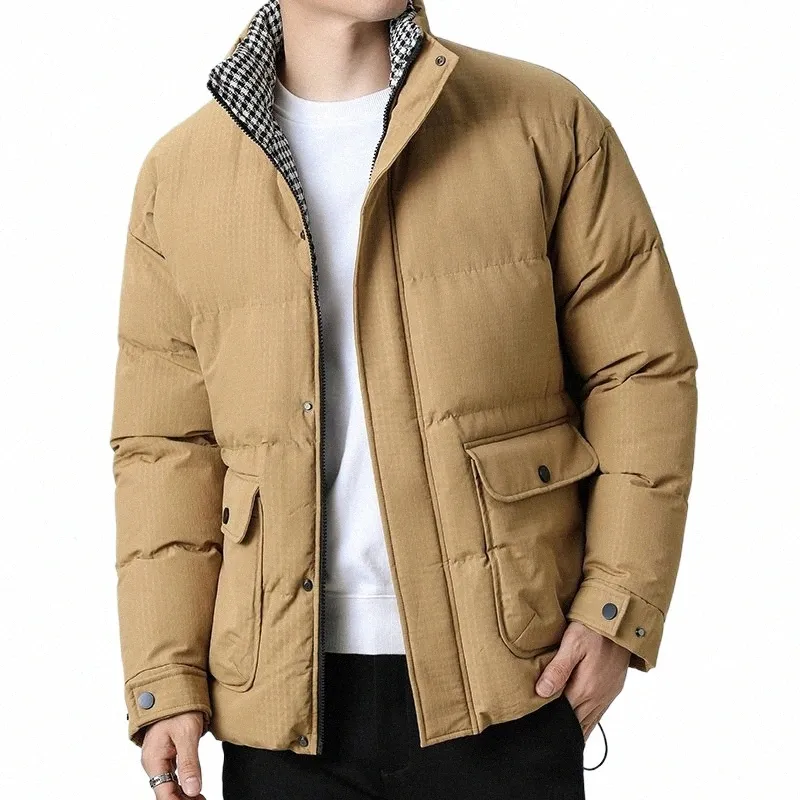 2023 Automne Hiver Hommes Cott Vestes rembourrées Fi Casual Vestes d'extérieur Manteau chaud Vêtements pour hommes Épaissir Manteaux G81U #