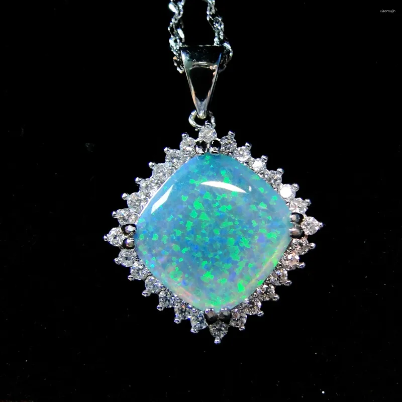 Pendants Ethiopia Genuine Opal Necklace Pendant Jewelry