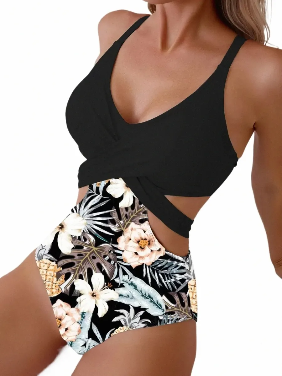 summer Sexy One Piece Swimsuit Women Black Swimwear Hollow Out Bathing Suit Female Beach Bathing Suit Pool Party Bikini Suit K0YN#