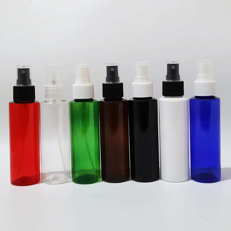 Bottiglie di stoccaggio Flacone spray in plastica da 50 pezzi da 100 ml Contenitore da viaggio per profumo ricaricabile Piccolo liquido