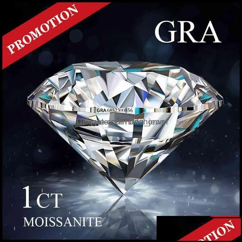 Loose Diamonds Biżuteria promocja Moissanite Stone Factory Cena D Color VVS1 3ex White Round Cut Laborn Certyfikacja Diamond Gra OT4GZ