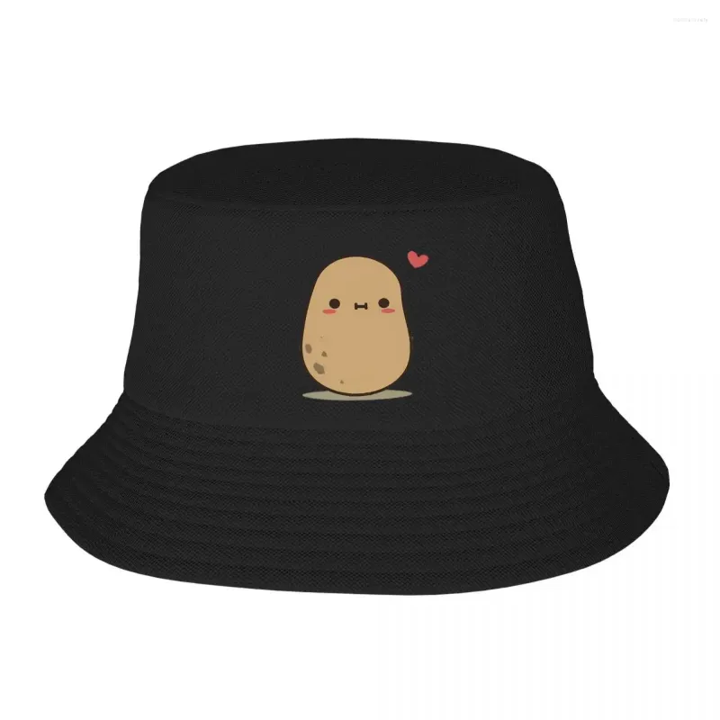 Bérets mignon pomme de terre en amour seau chapeaux Panama chapeau enfants Bob pêcheur en plein air été plage pêche unisexe casquettes