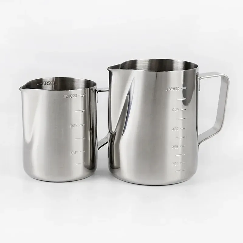 Pierres tombales Tasse à mesurer en acier inoxydable avec échelle épaissie bouilloire cuisine ménage millimètre Standard thé au lait pichet de cuisson Sp805