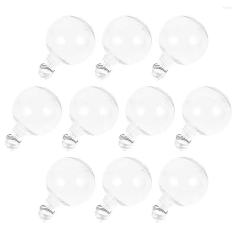 Vases 10 Pcs Christmas Spherical Bottle Clear Baubles Plastic Bottles Lids Juice Water Caps The Pet Gift