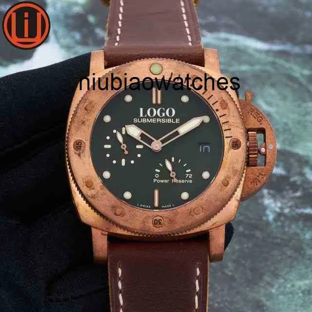 Reloj Relojes de lujo de diseñador de alta calidad para hombre Reloj de pulsera mecánico Movimiento 47 mm Pam I44b