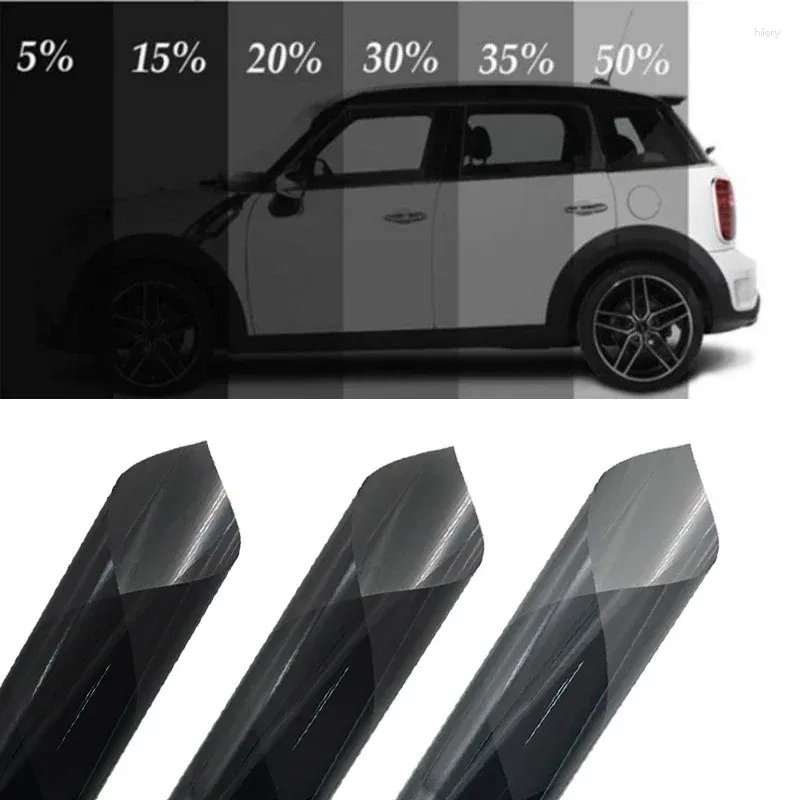 Window Stickers Multi-Size Black Car Film Roll Auto Home Self Adhesive Glass Tint Privacy UV Protector Sticker Sun Shade