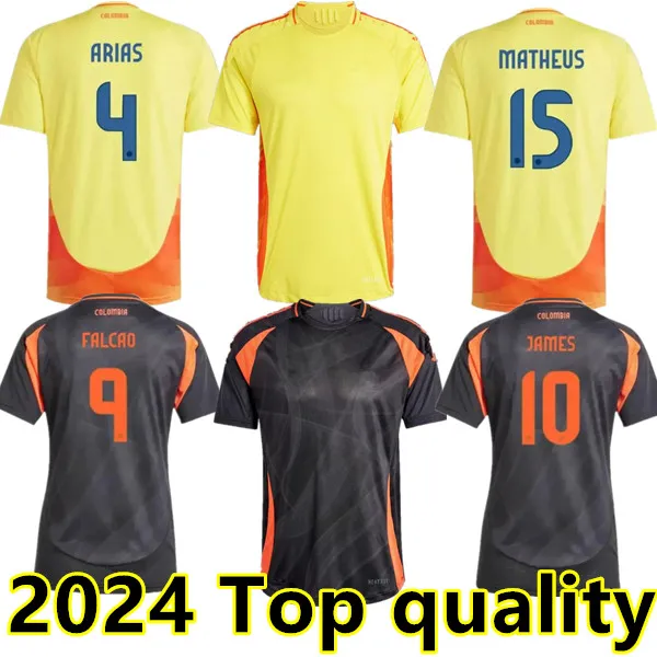 24/25 Kolobia James Soccer Jerseys Kit 2025 Columbia National Team Football Shirt Home Away Set Camisetas 2024 Copa America D.valoyes Arango C. Chucho cuadrado