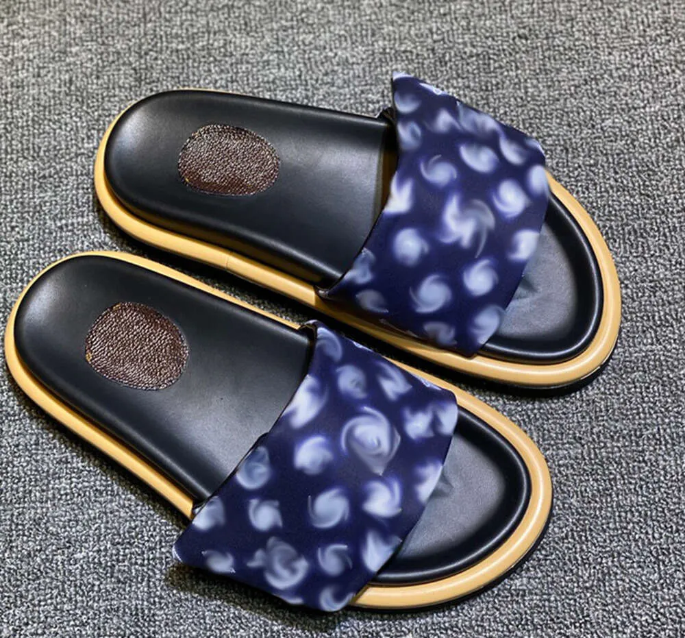 Designers pool kudde mules kvinnor sandaler solnedgång platt komfort vadderad främre rem slipper mjuk fashionabla lätt att bära stil slids56