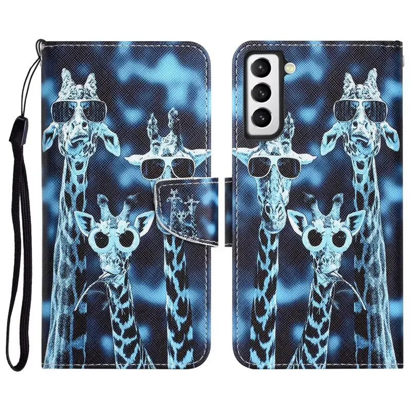 Leather Wallet Cases for Samsung S23 PLUS S22 Ultra S21 A14 A33 A53 A73 A13 5G A23E A04S Flower Butterfly Print Cat Tiger Bow Cartoon Card Slot Holder Flip Pouches Cover