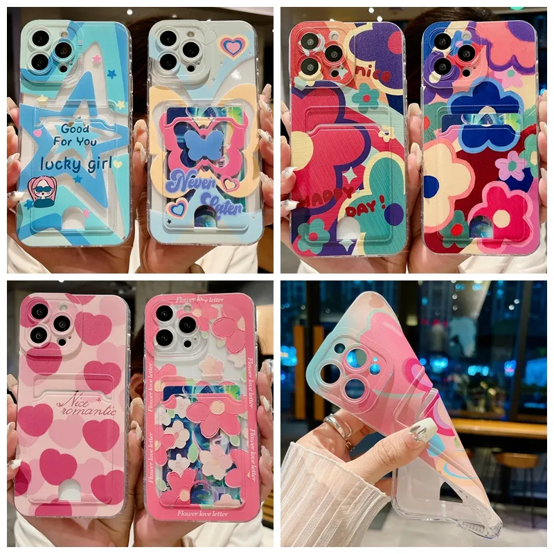 Xiaomi 13 Lite 13T Redmi 13C 12C A3 Pro Pro Plus Huawei Honor 90 Lite 8X X8A X9A Nova 11 Flower Butterfly Soft TPU 슬롯 충격 커버