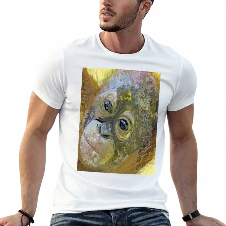 Beryl T-shirt Orangutan New Editi Customs Cute Ubrania krótkie rękawowe tee męskie koszule z4ow#