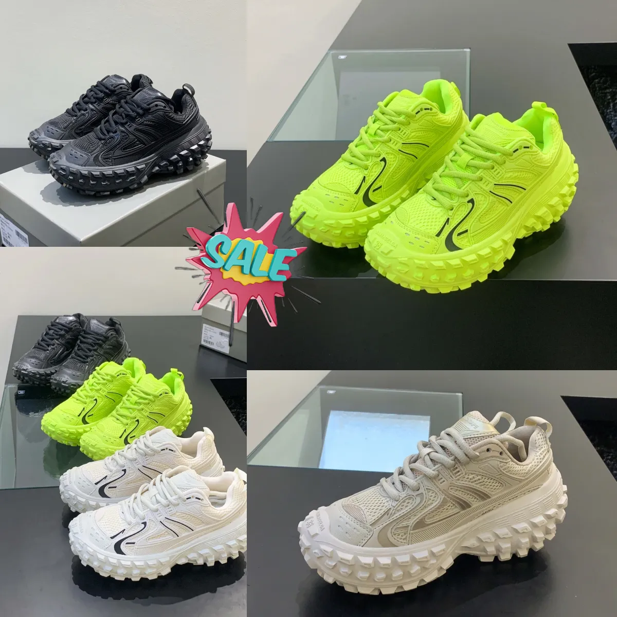 2024 NEUE Mode-Trainer, Reifensohlenschuhe, Frühling und Sommer, dicke Sohle, erhöhen Freizeitsport, Damenschuhe, Tank-Daddy-Schuhe, GAI 35–40