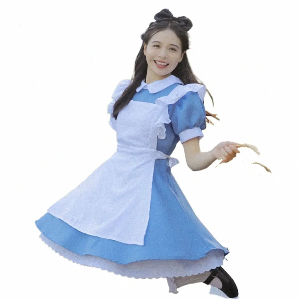 A-Line Maid Outfit Aqua Blue Polyester Dress with Animal Print Beading  Above Knee Length Empire Waist Size 23 from Dhgate Skirts - price 54.49