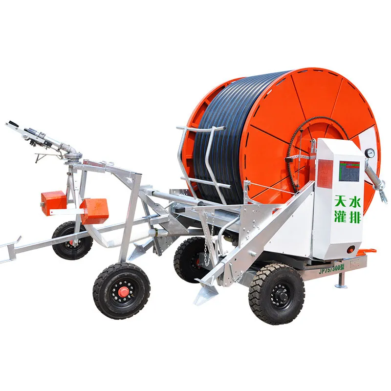 Image showcasing JP75 Reel Winch Sprinkler - Drought Resistant Irrigation System, Water ...