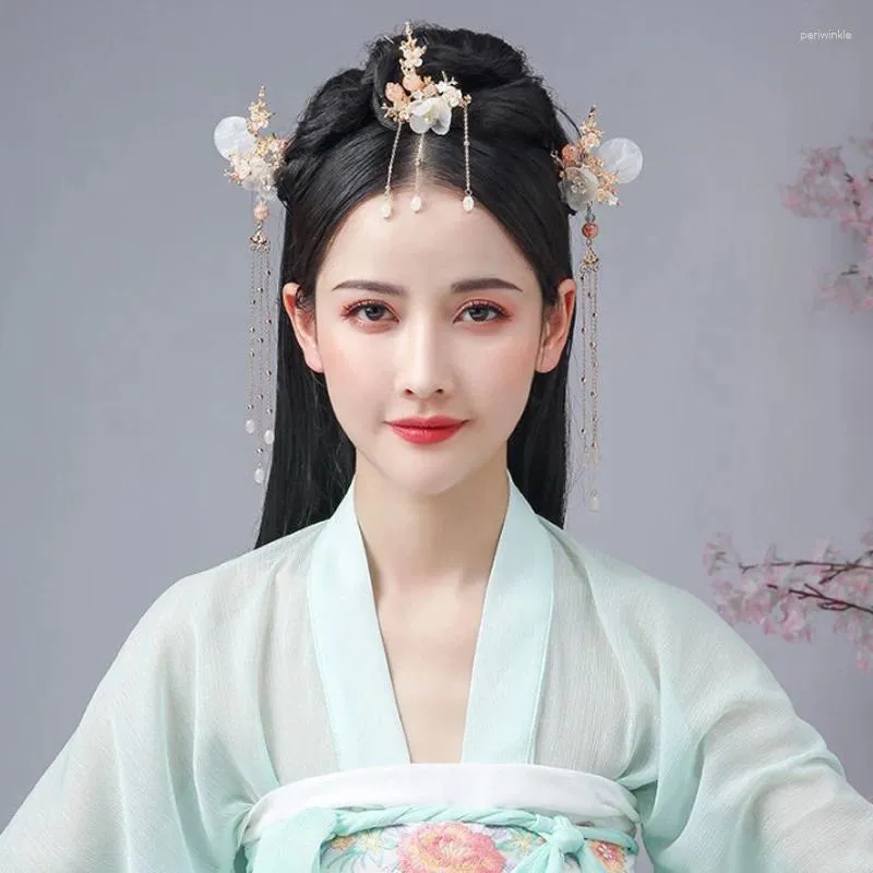 Party Supplies Hanfu Headdress Ancient Stye Hairpin Vintage Chinese Hair Sticks Accessories Clip Set Fairy Girl Tassel Decoration Costume
