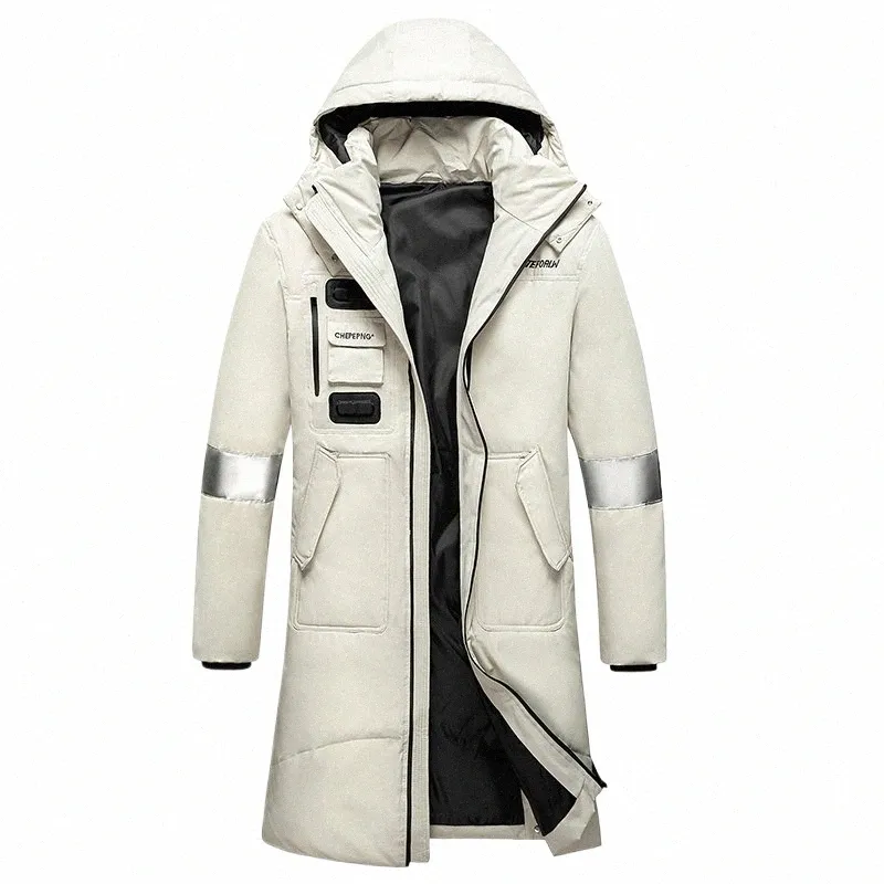 hiver hommes doudounes fi lg blanc canard doudoune hommes chaud à capuche coupe-vent manteaux d'extérieur vêtements pour hommes 2022 z9c4 #