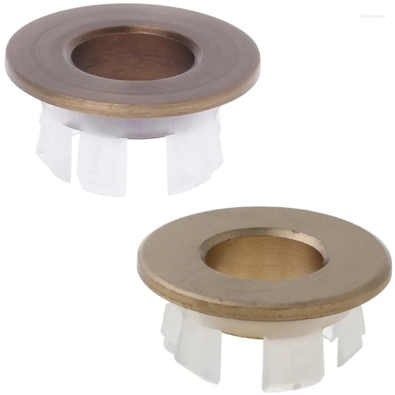 Set di accessori per il bagno Coperchio per troppo pieno del lavandino del bagno Foro per anello con inserto rotondo da sei piedi