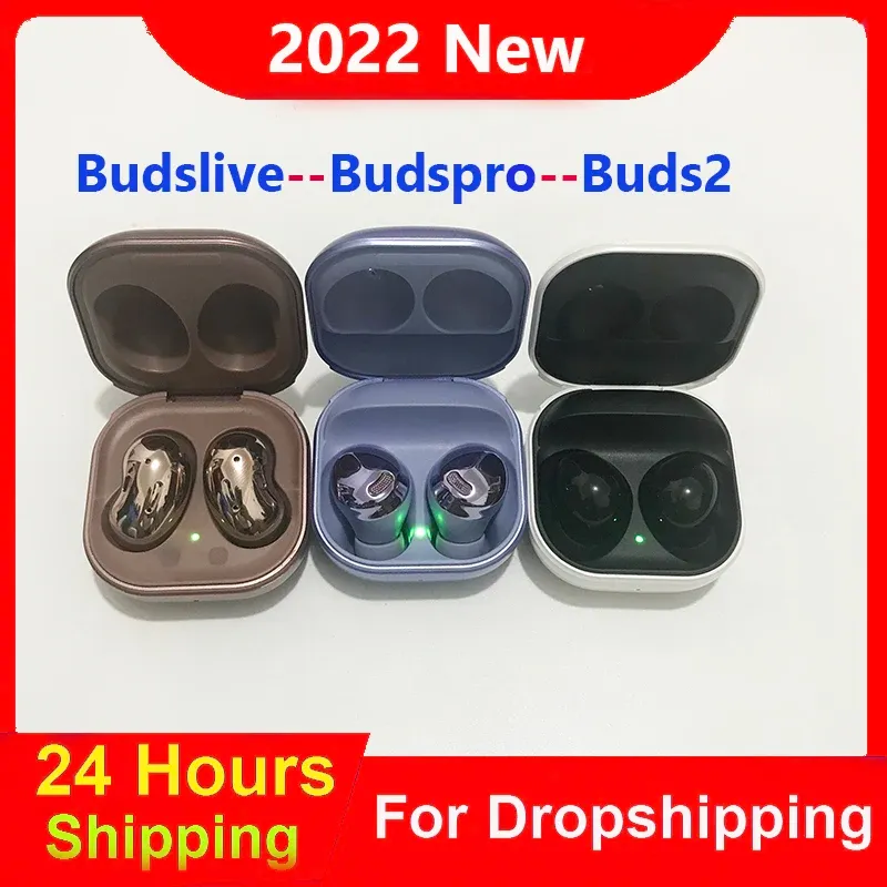 Fones de ouvido 2022 Buds 2/Buds Pro/Buds Live Wireless Earbuds Bluetooth Fones de ouvido para iPhone Samsung Android Phone R177 R180 R190 Buds Buzzs