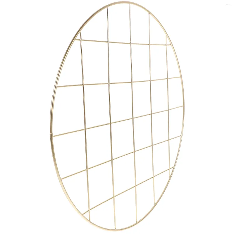 Ramy Grid Po Wall Mount Black Frame Iron Net Ornament Ozdła Kreatywna dekoracja