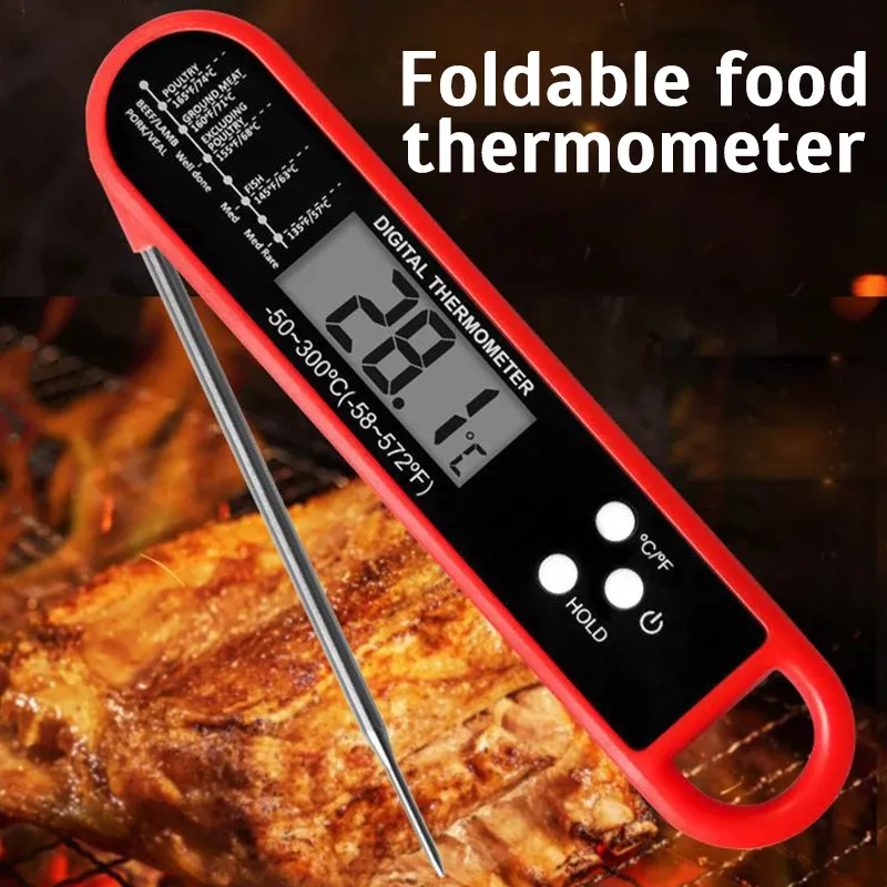 Gauges Digital Kitchen Food Thermometer For Meat Water Milk Cooking Food Probe BBQ Electronic Oven Thermometer Kitchen Tools