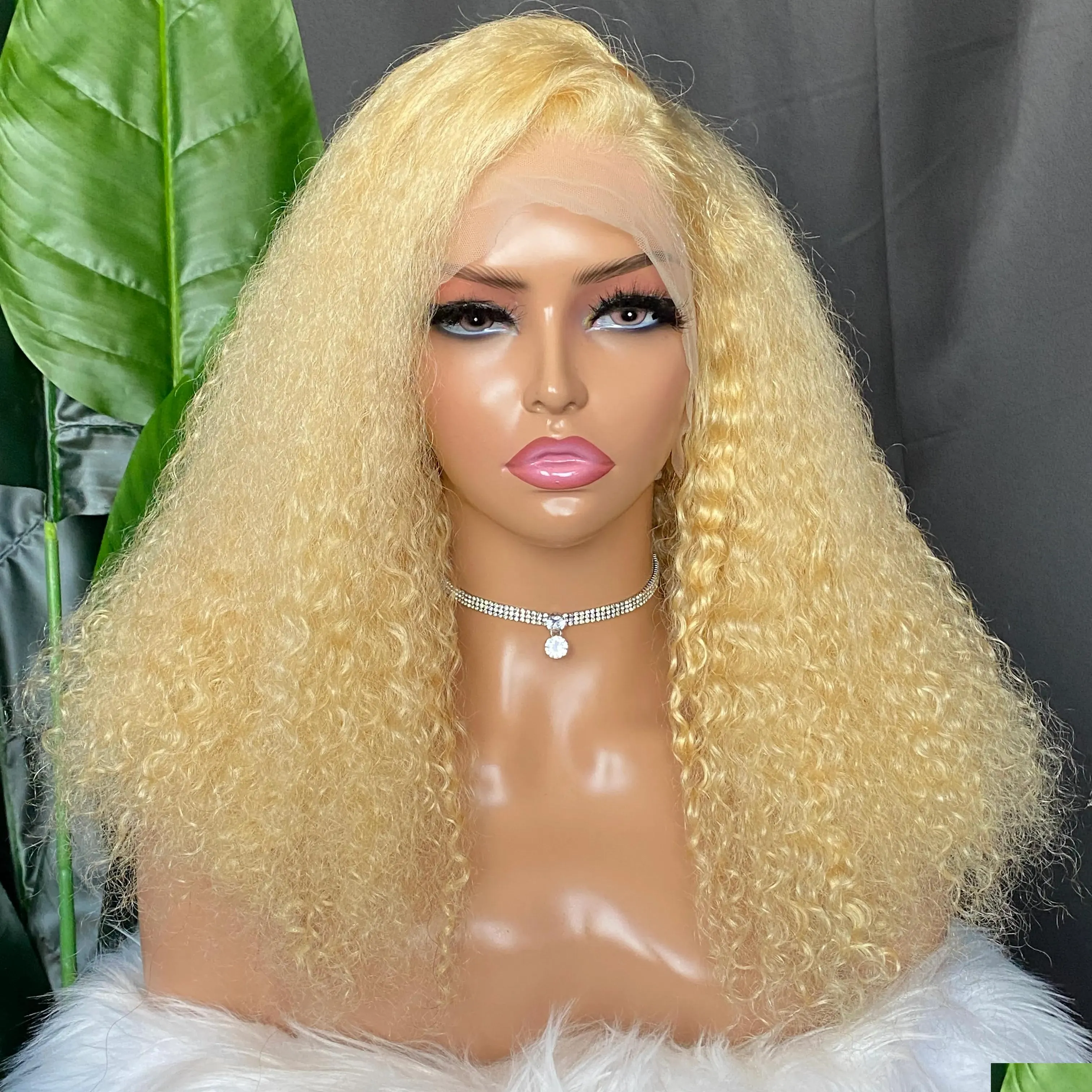 Glamorous Lace Wigs 180% Density Malaysian Human Hair Many Color Deep Wave 13X4 Transparent Wig 20 Inch Front Peruvian Indian Drop Del Dhjbb 271 Wigs