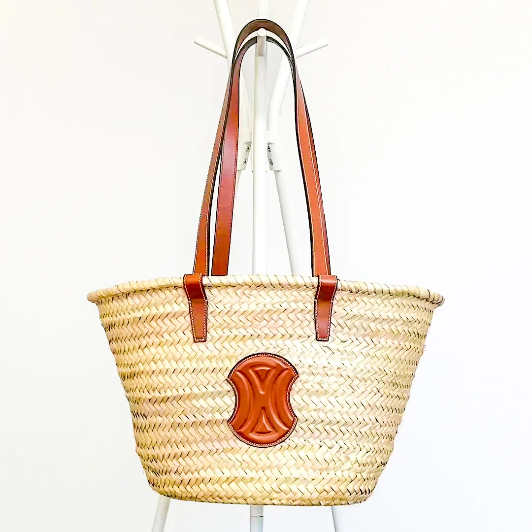 Летняя плетена дизайнерская корзина ковша сумка Раффиас роскошные сумочка женская мода на плечо соломенное покупатель сумки Мужские 10A сцепление сцеп