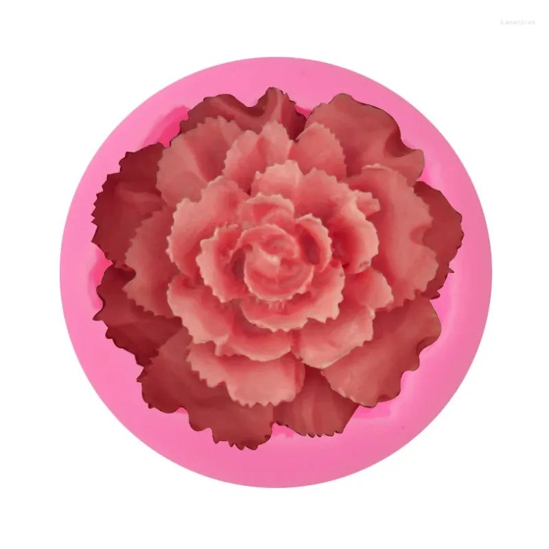 Baking Moulds Carnation Silicone Mold DIY Kitchen Fondue Mother's Day Cake Decoration Artificial Carnations Soap Cocina For