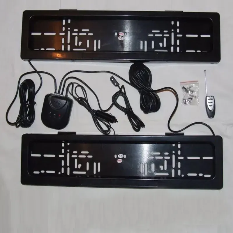 2 PlatesUS Standard Electric Stealth License Plate Frame Remote Kit Hide-Away Shutter Cover Up