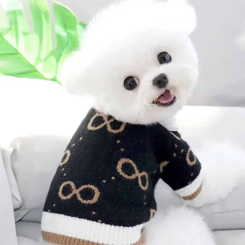 Odzież dla psa mała sweter zimowy kota moda ciepła dzianina zwierzaka urocze ubrania desinger puppy koszulka Yorkshire Pomeranian Chihuahua
