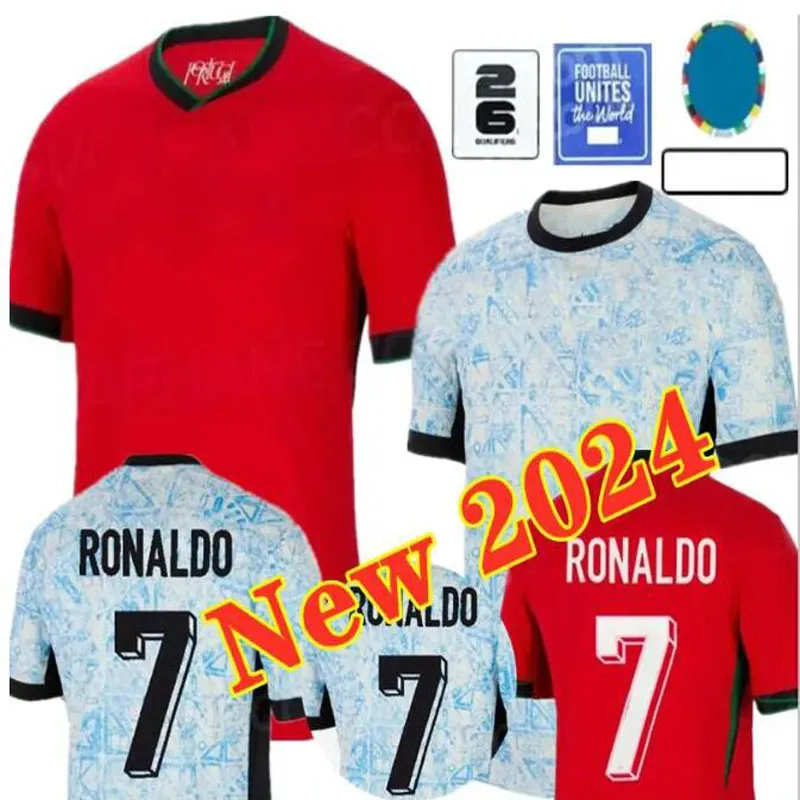 24 25 Portugalia B.Fernandes piłka nożna drużyna narodowa Puchar Europy Bruno Fernandes Joao Felix Ronaldo Bernardo Diogo J. Joao Ancilo Football Shirt Zestawy Sock